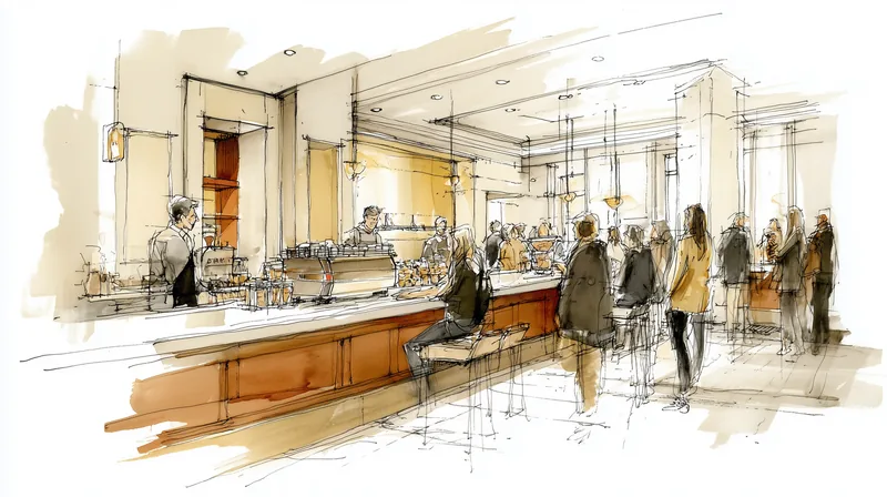 Espresso bar s kuriranom atmosferom