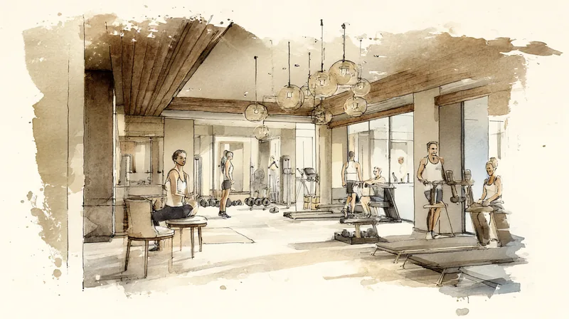 Osobni trening s fokusiranom atmosferom