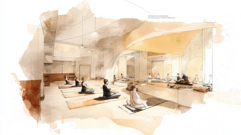 Zona za istezanje s mirnom atmosferom