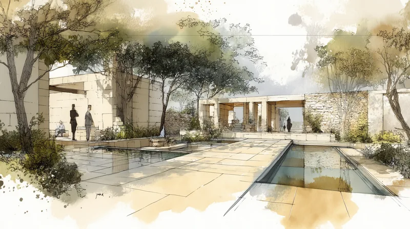 Vanjski spa u vrtu s prirodnim elementima i mirnom atmosferom