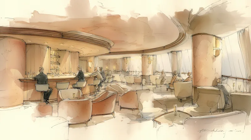 Interijer salona jahte s intimnom atmosferom i elegantnim gostima
